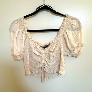 Cotton Candy LA Ruched Cropped Top